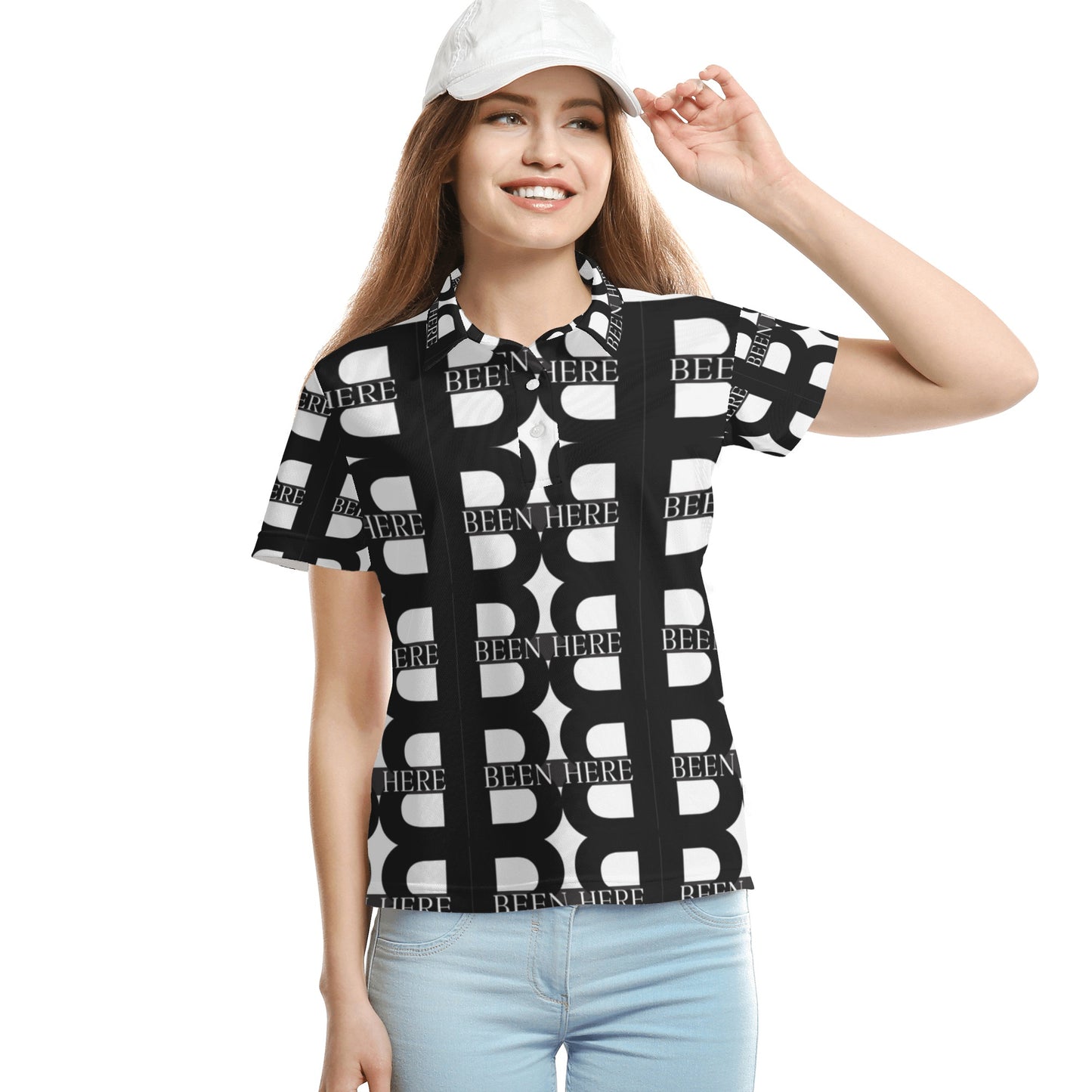 Petit All Over Print Polo Shirt